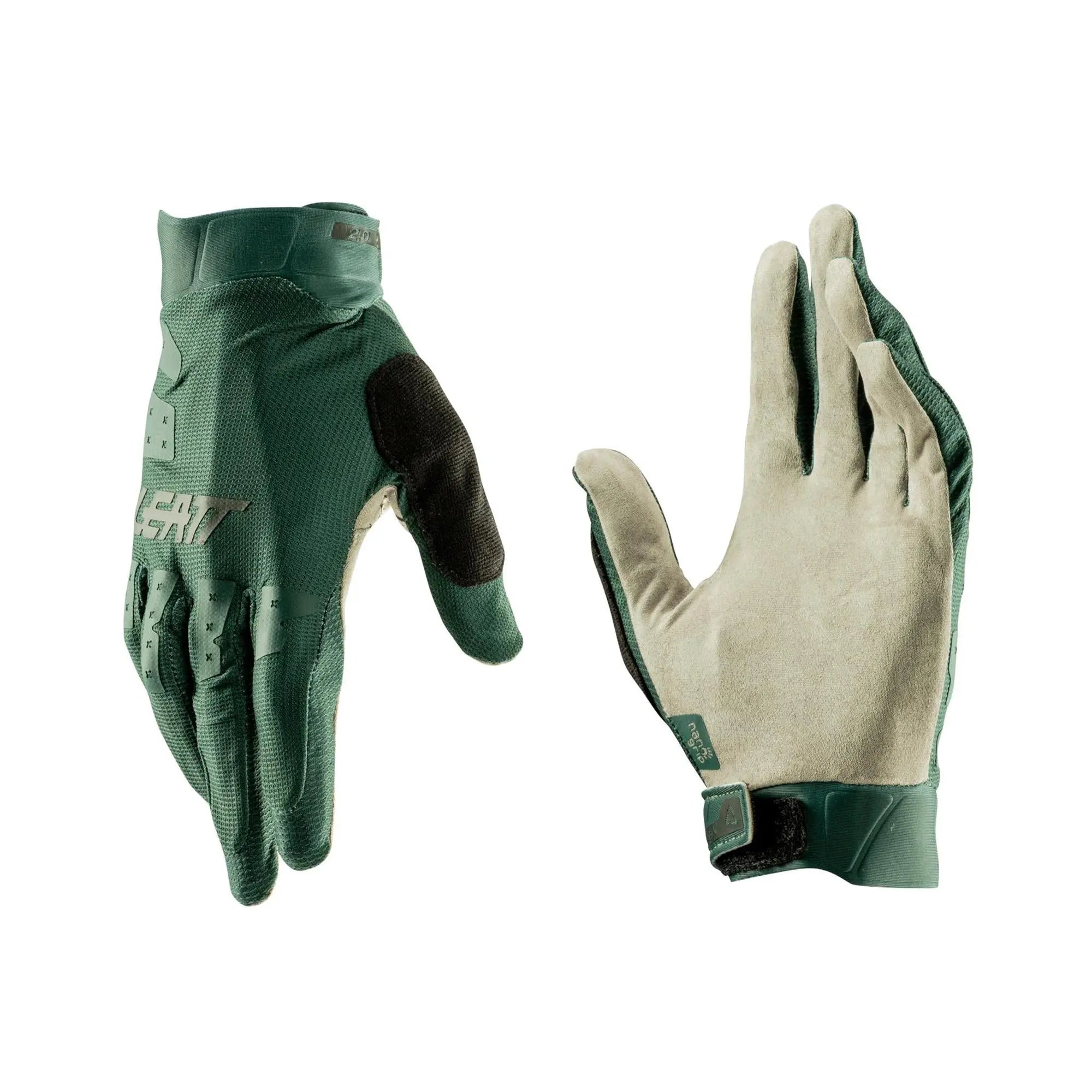 Leatt X-Flow MTB 2.0 Gloves Spruce Green - FREE UK Shipping, FREE 365 Day Returns | Moto Central