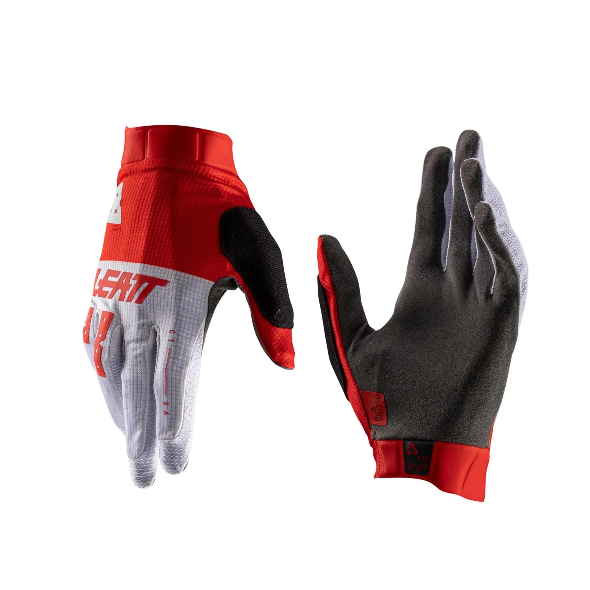 Leatt 1.0 GripR MTB Gloves Heatmap Red - FREE UK Shipping, FREE 365 Day Returns | Moto Central