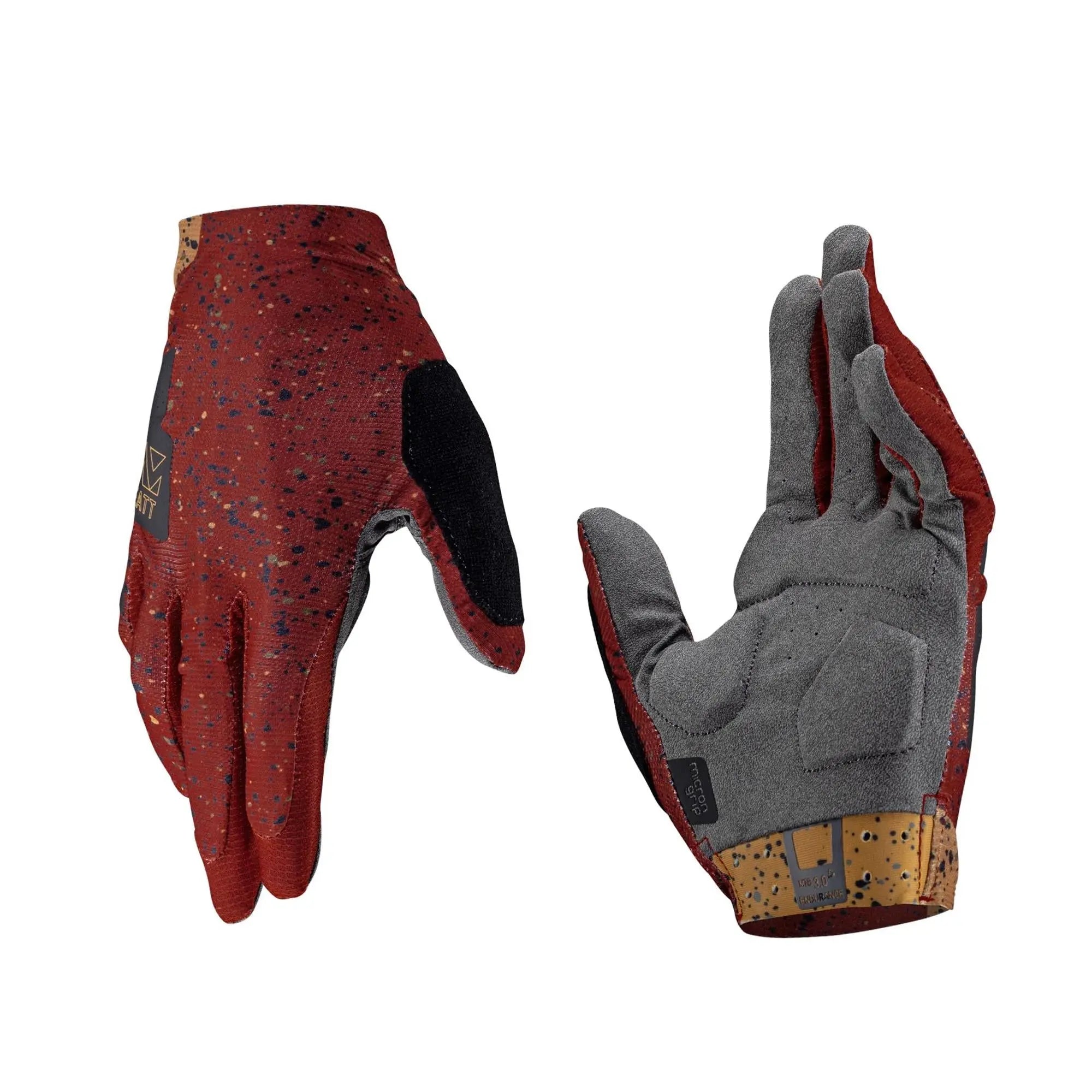 Leatt Endurance 3.0 MTB Gloves Lava - FREE UK Shipping, FREE 365 Day Returns | Moto Central
