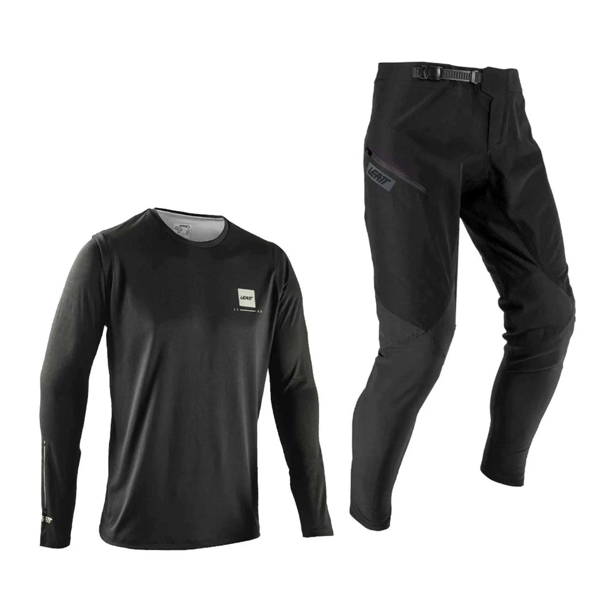 Leatt Gravity 1.0 Junior MTB Ride Kit V26 Ghost Black - FREE UK Shipping, FREE 365 Day Returns | Moto Central