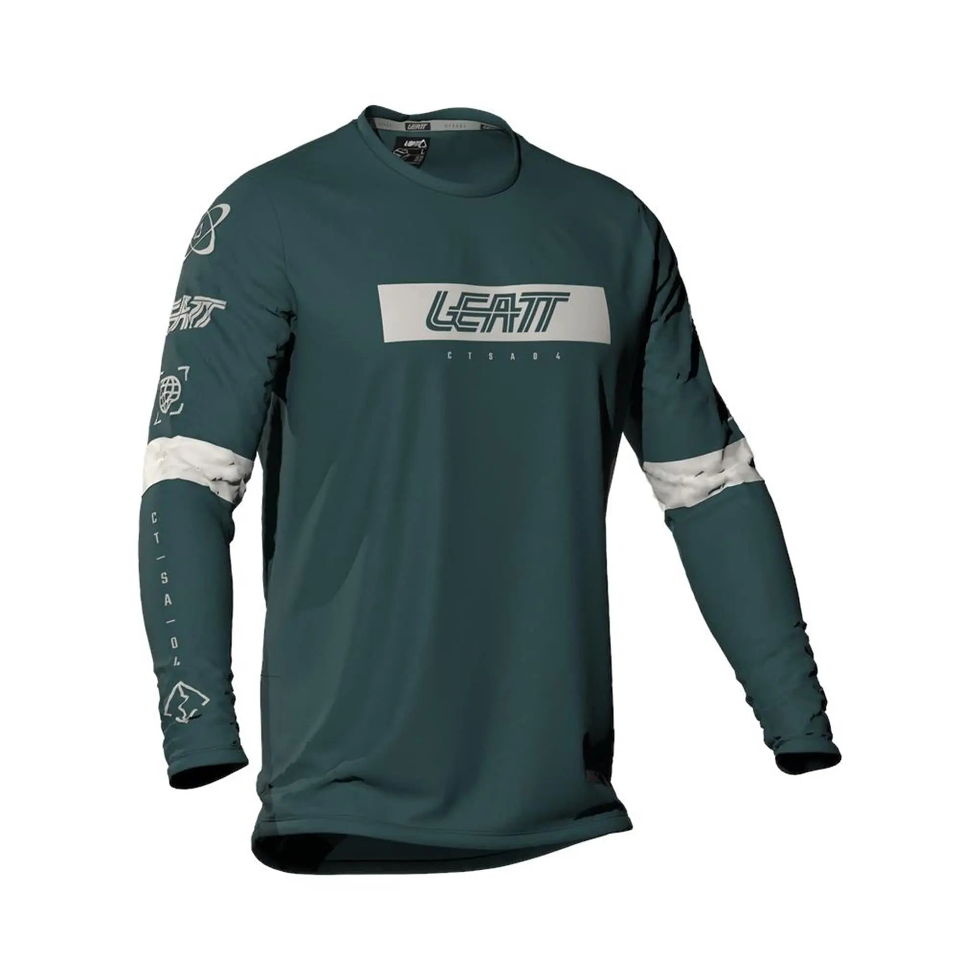 Leatt Gravity 3.0 MTB Junior Long Sleeve Jersey V26 Spruce Green - FREE UK Shipping, FREE 365 Day Returns | Moto Central
