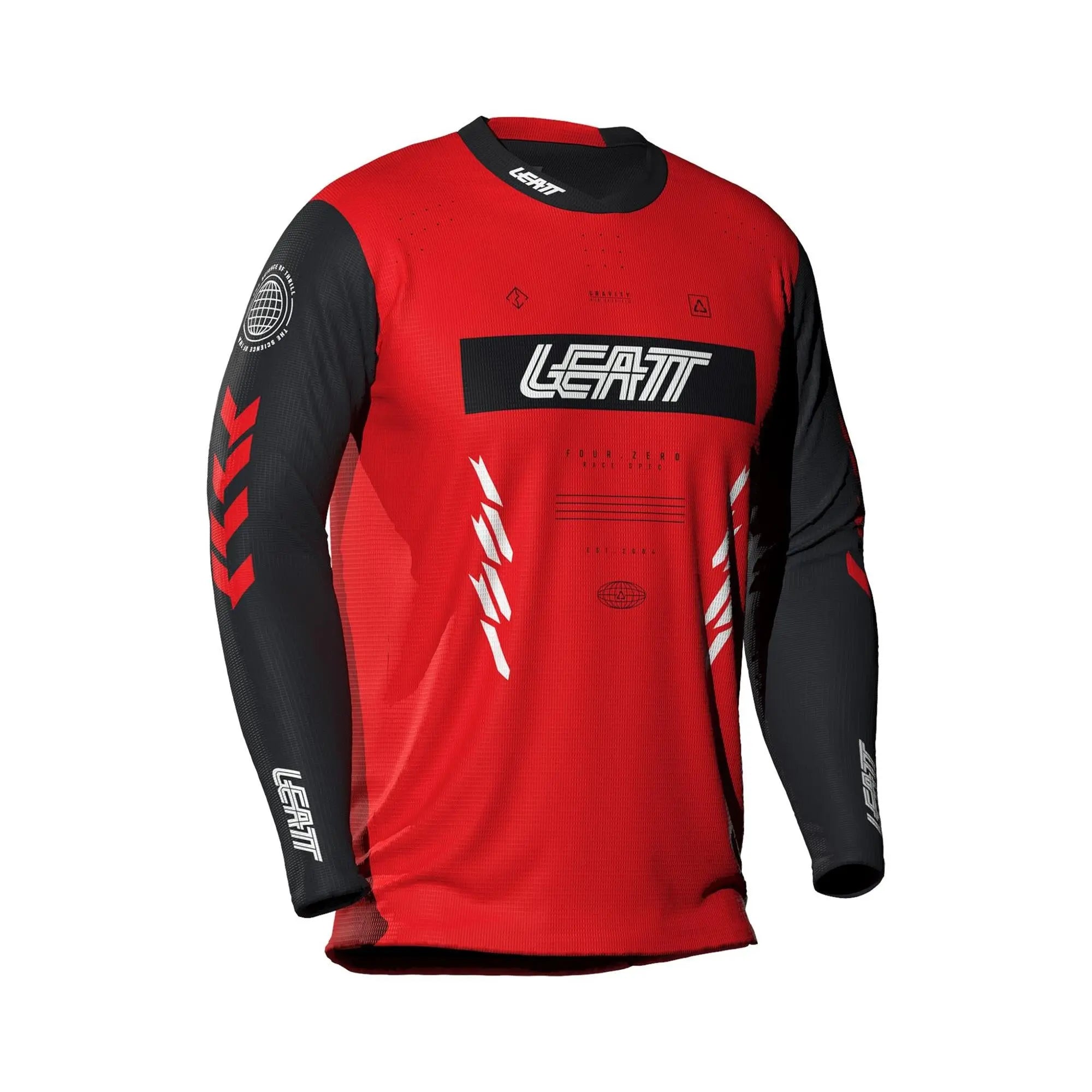 Leatt Gravity 4.0 MTB Junior Long Sleeve Jersey V26 Race Red - FREE UK Shipping, FREE 365 Day Returns | Moto Central