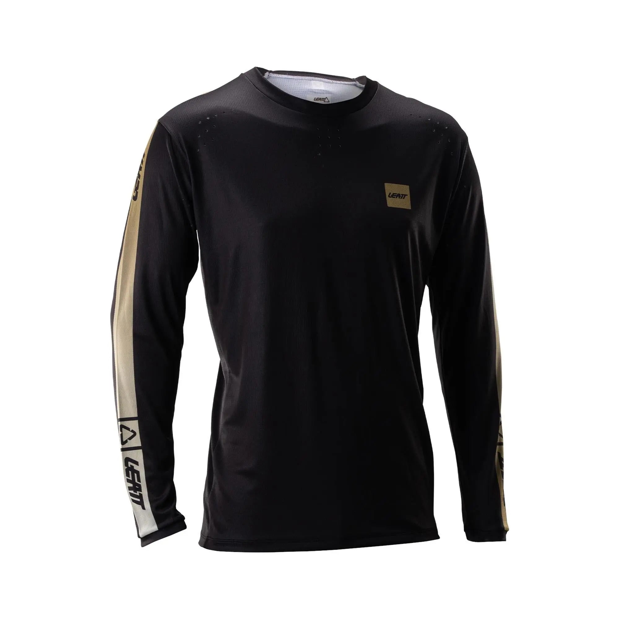 Leatt Gravity 4.0 MTB Long Sleeve Jersey V26 Stripe Black - FREE UK Shipping, FREE 365 Day Returns | Moto Central