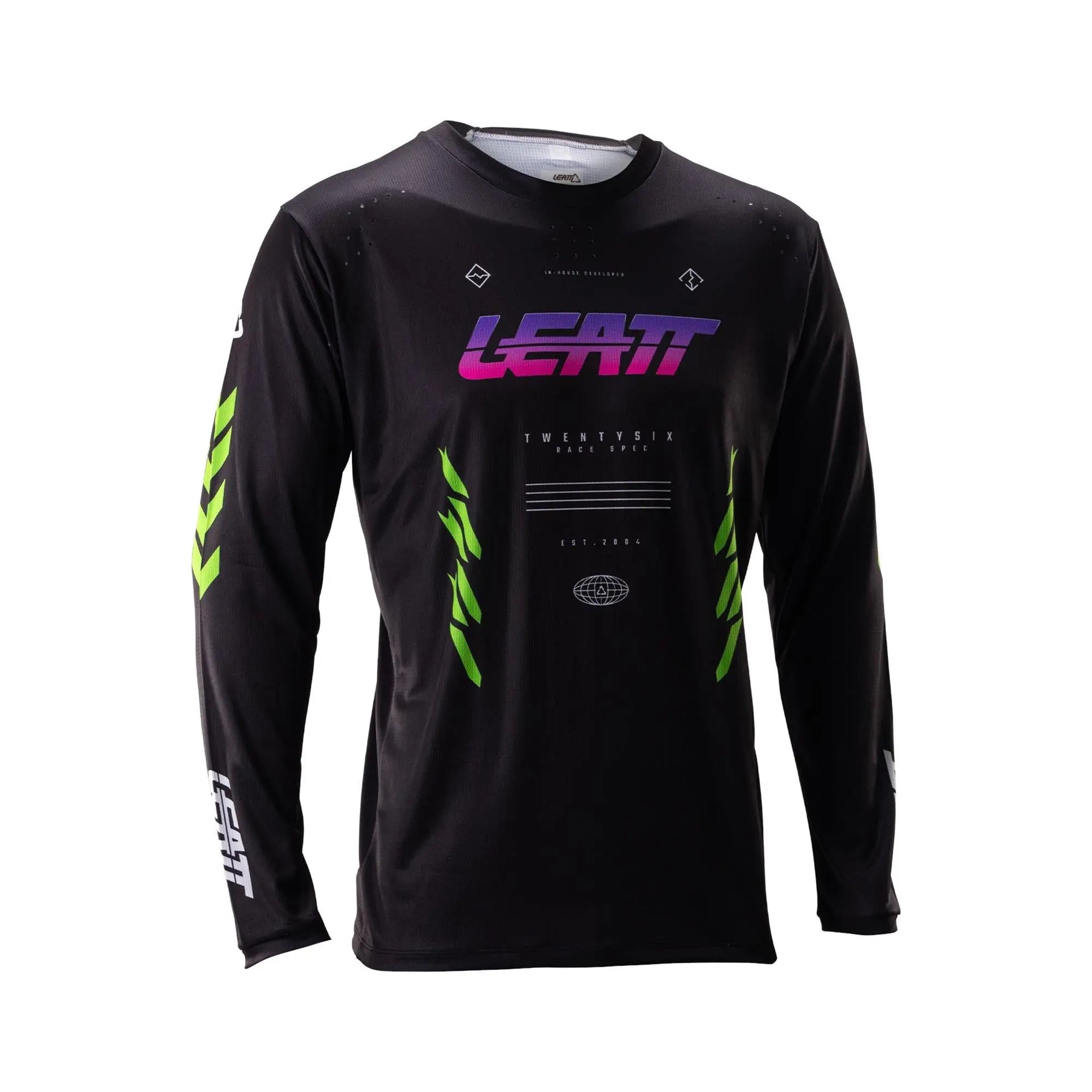 Leatt Gravity 4.0 MTB Long Sleeve Jersey V26 Race Black - FREE UK Shipping, FREE 365 Day Returns | Moto Central