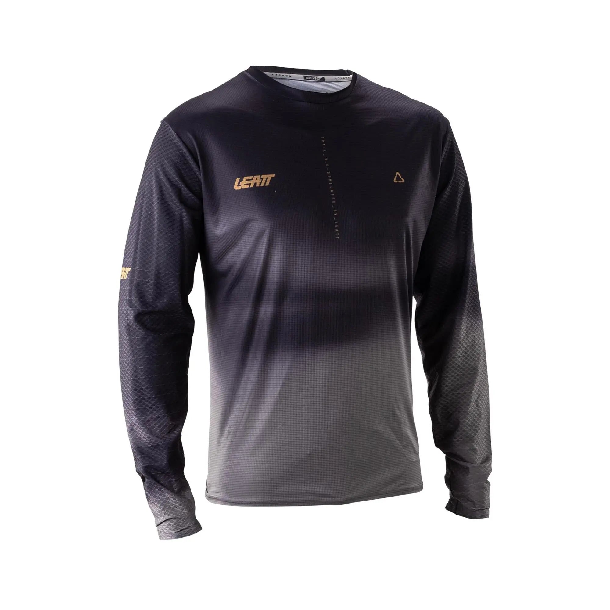 Leatt Trail 3.0 MTB Long Sleeve Jersey V26 Ghost Black - FREE UK Shipping, FREE 365 Day Returns | Moto Central