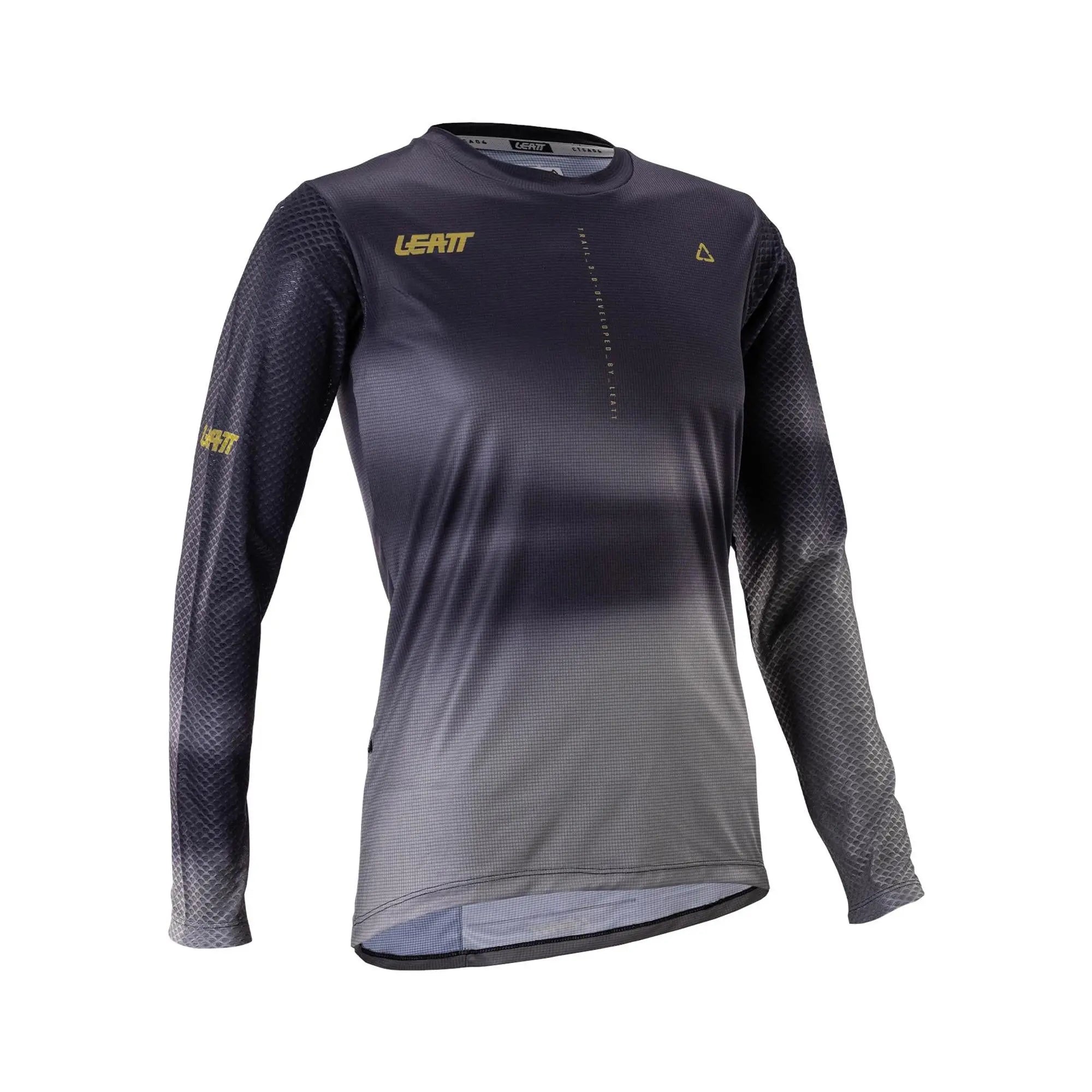 Leatt Trail 3.0 MTB Ladies Long Sleeve Jersey V26 Ghost Black - FREE UK Shipping, FREE 365 Day Returns | Moto Central