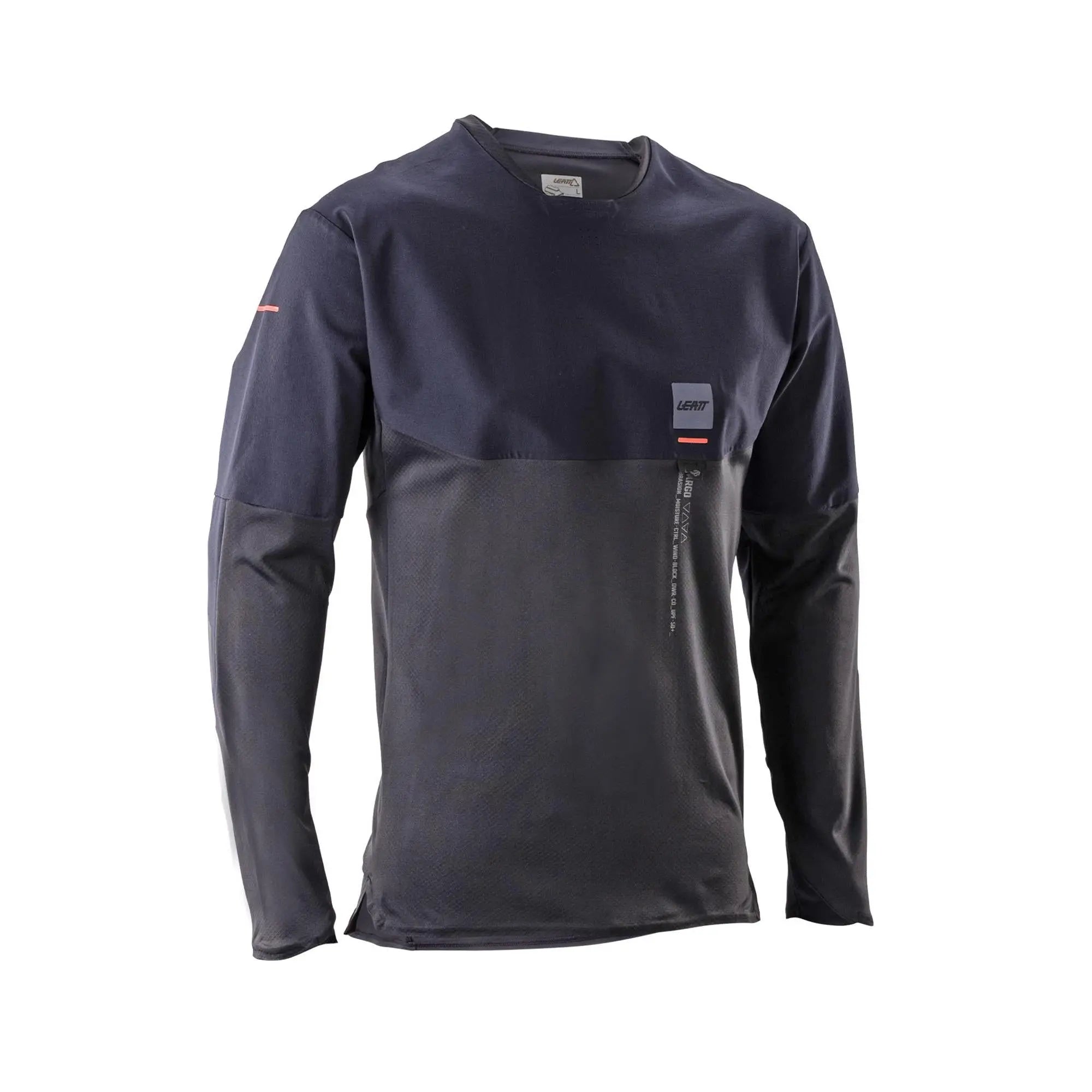 Leatt Trail 6.0 MTB Long Sleeve Cargo Jersey V26 Ghost Black - FREE UK Shipping, FREE 365 Day Returns | Moto Central