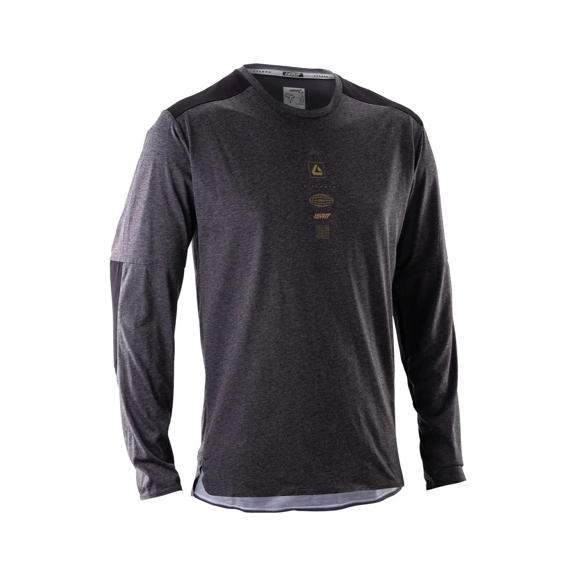 Leatt Trail 4.0 MTB Long Sleeve Jersey V26 Ghost Black - FREE UK Shipping, FREE 365 Day Returns | Moto Central