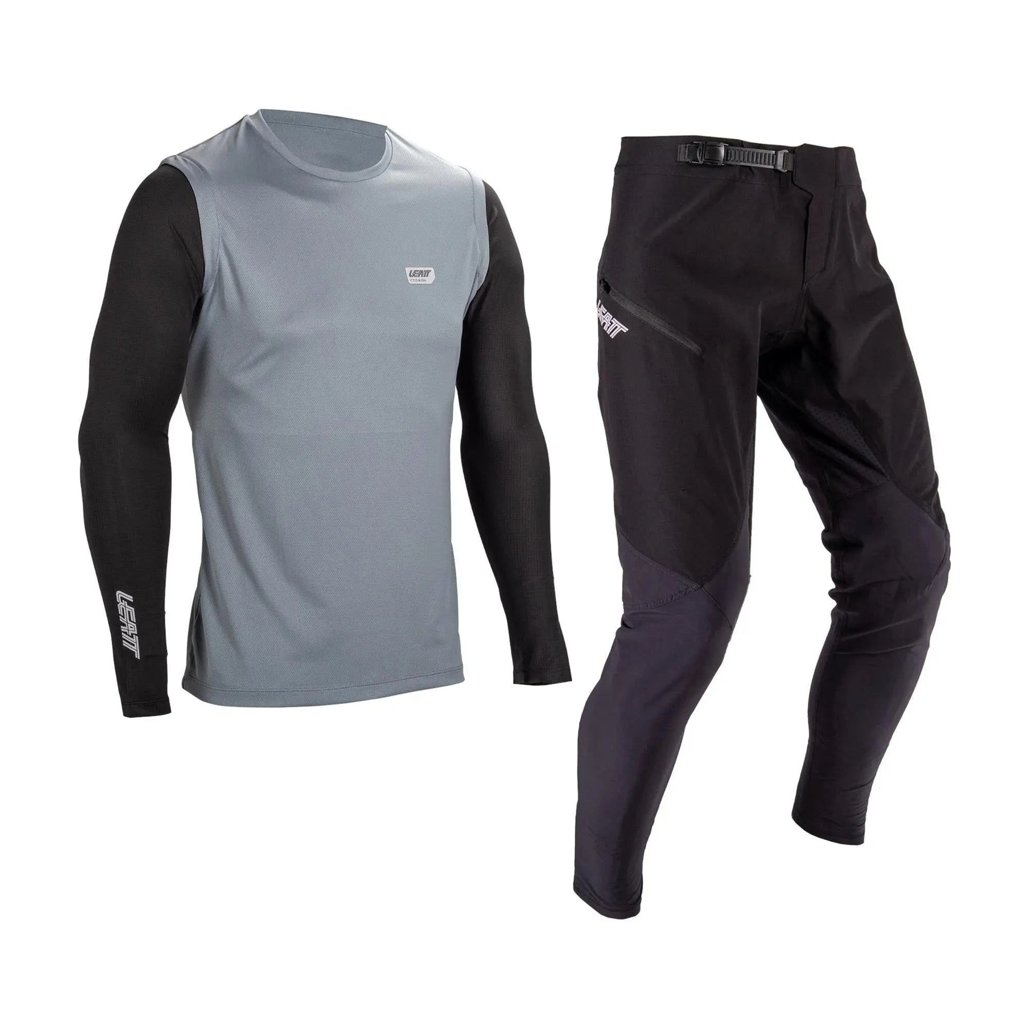 Leatt 1.0 MTB Ride Kit Titanium - FREE UK Shipping, FREE 365 Day Returns | Moto Central