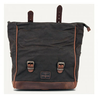 Longride Waxed Canvas LOX Saddlebag Khaki - 9.5 Liters - alternate product view