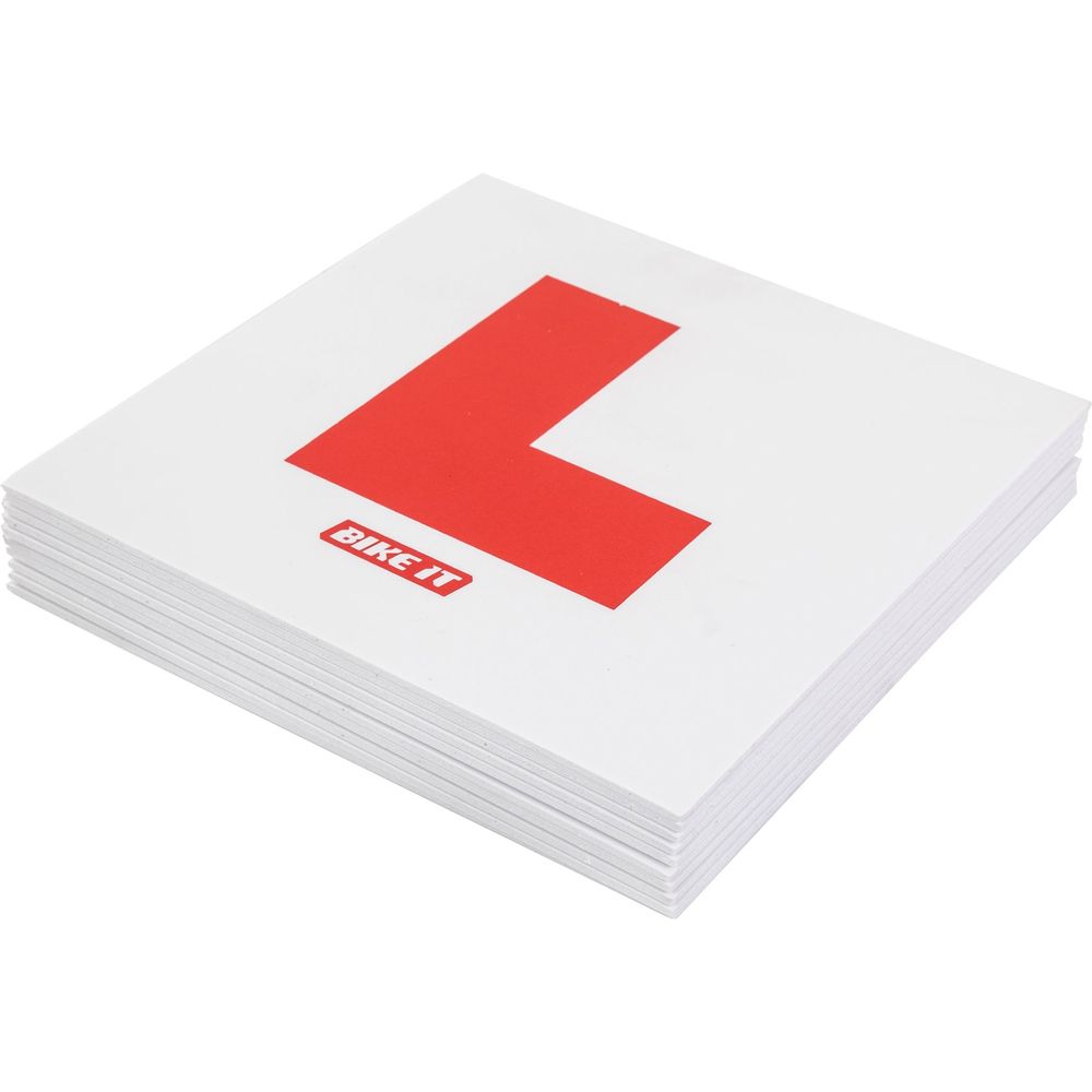 Bike It Rigid L-Plates - Pack Of 10