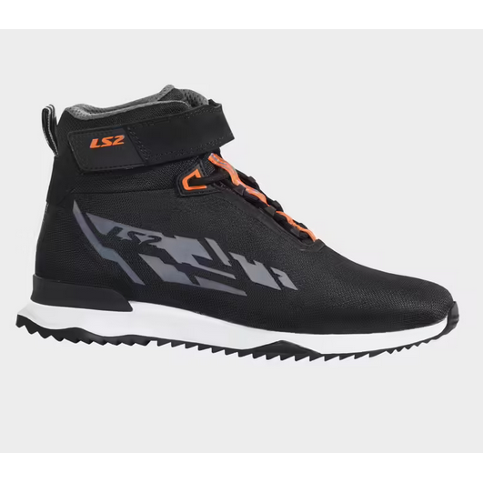 LS2 Acrux Short Boots Black / Hi-Viz Orange