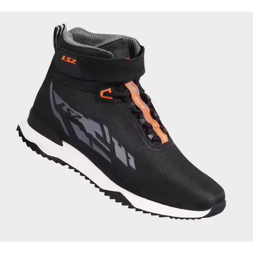LS2 Acrux Short Boots Black / Hi-Viz Orange