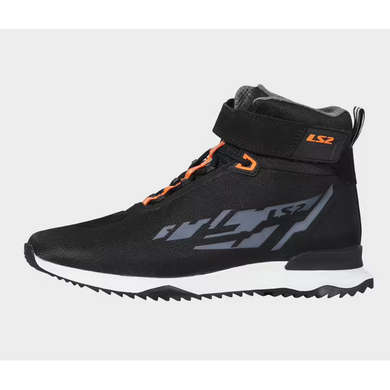 LS2 Acrux Short Boots Black / Hi-Viz Orange