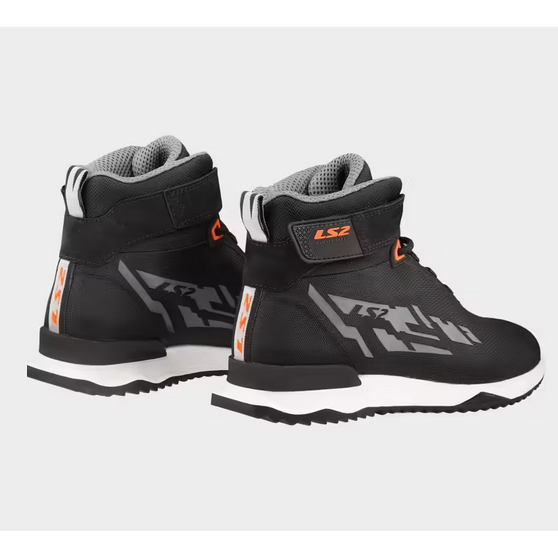 LS2 Acrux Short Boots Black / Hi-Viz Orange