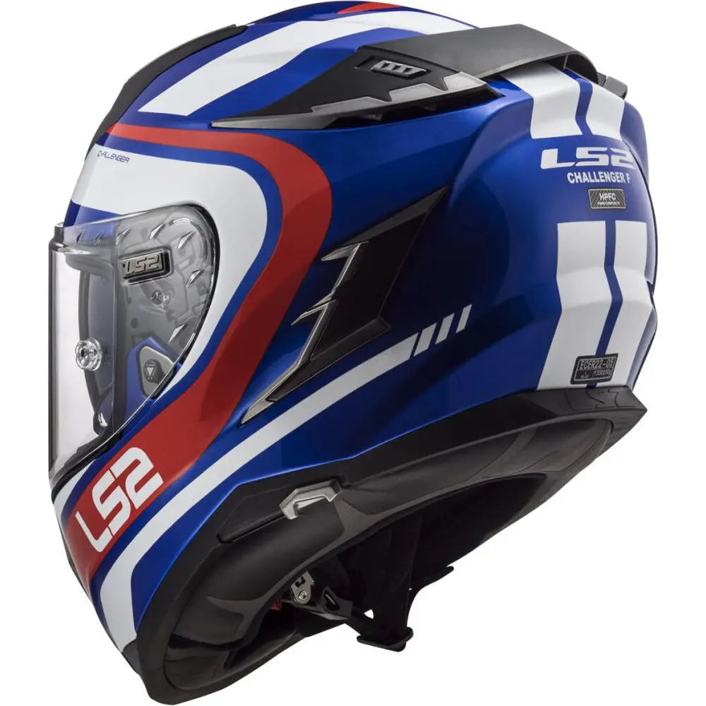 LS2 FF327 Challenger HPFC Full Face Helmet Fusion Blue/Red FREE P&P