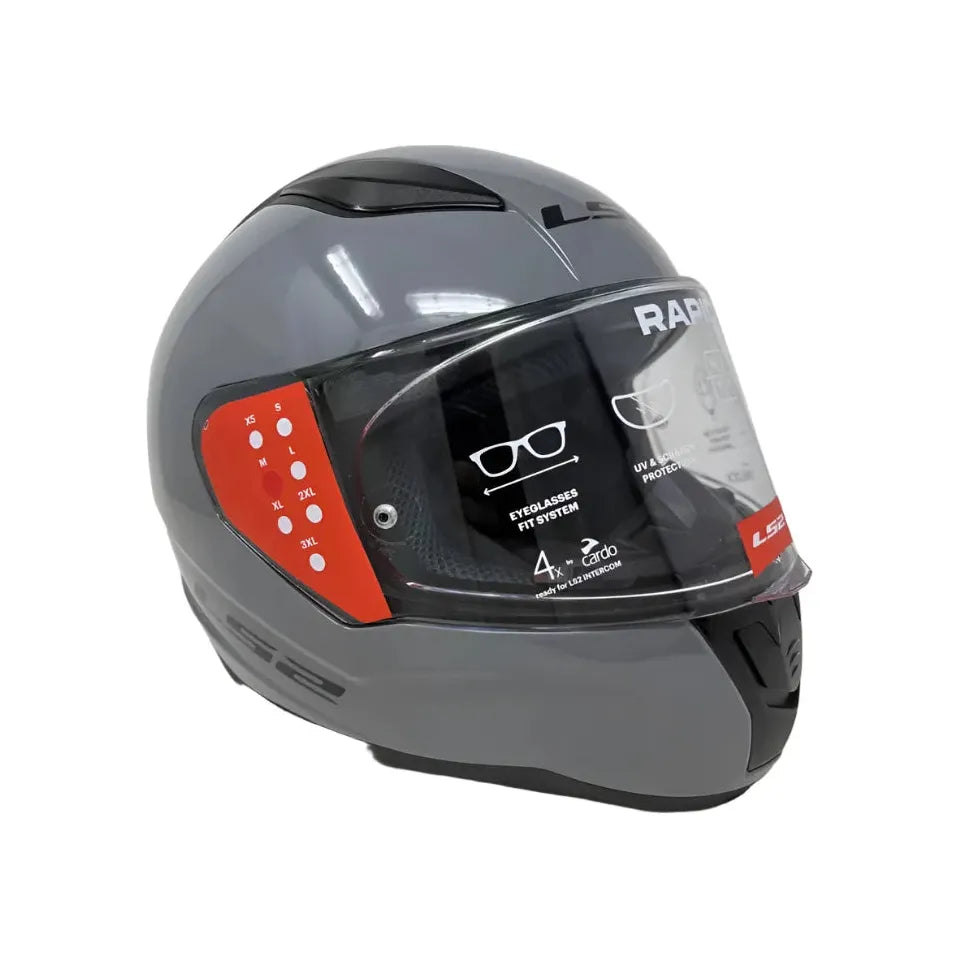 LS2 FF353 Rapid 2 ECE 22.06 Solid Nardo Grey