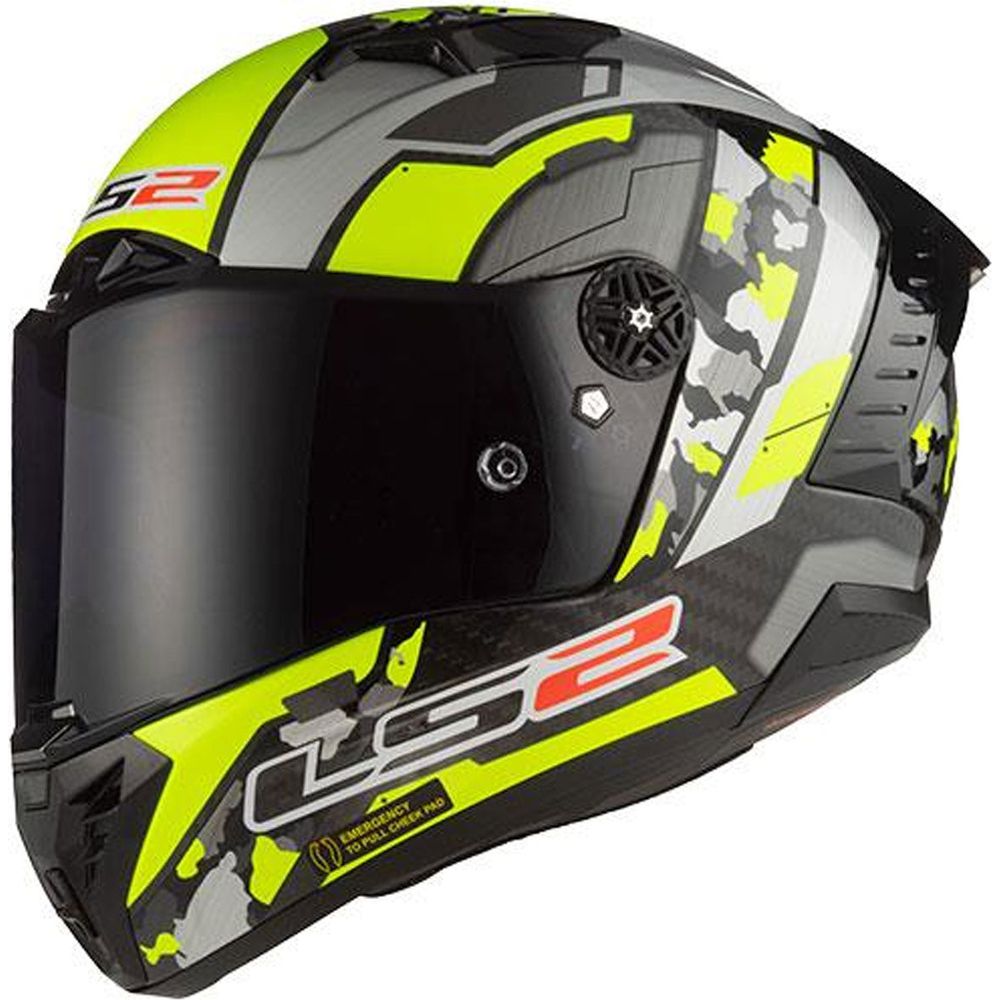 LS2 FF805 Thunder Carbon ECE 22.06 Space Hi-Viz Yellow / Grey