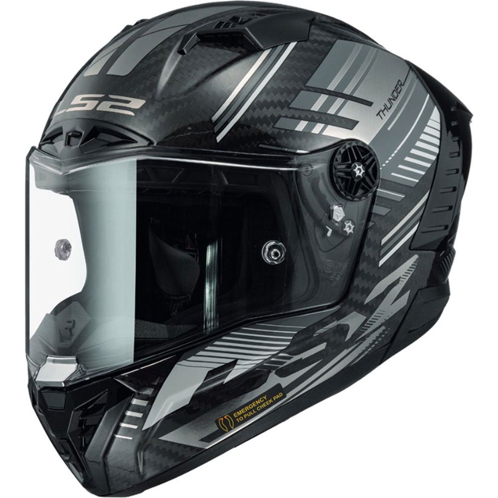 LS2 FF805 Thunder Carbon Volt Gloss Black / Grey