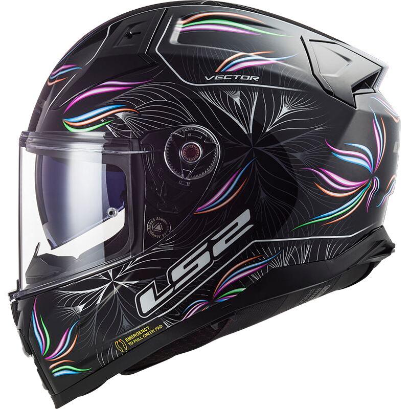 LS2 FF811 Vector 2 ECE 22.06 Tropical Black / White