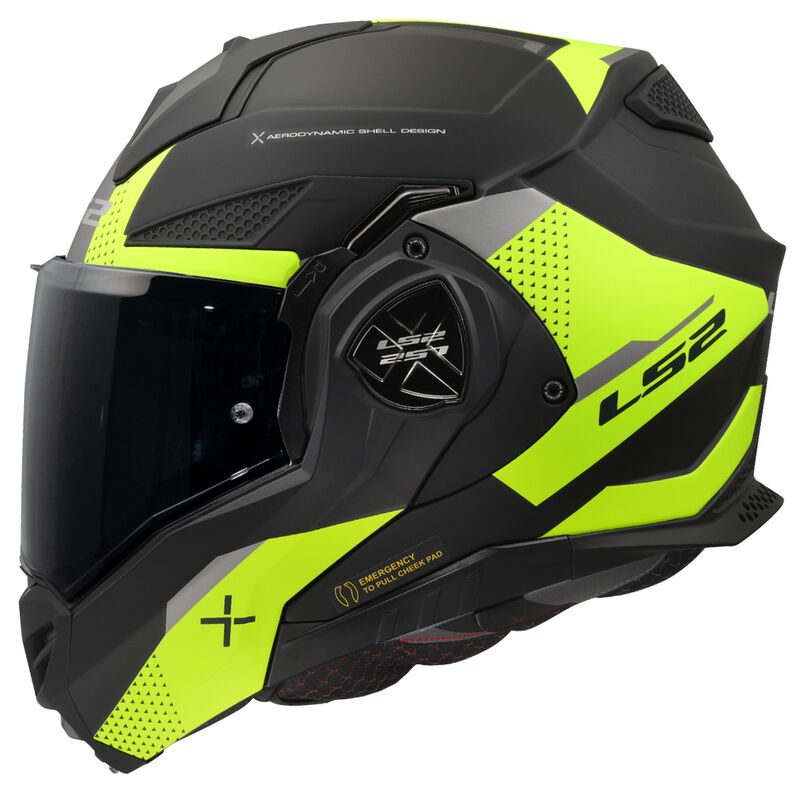 LS2 FF901 Advant X ECE 22.06 Oblivion Matt Black / Hi-Viz Yellow