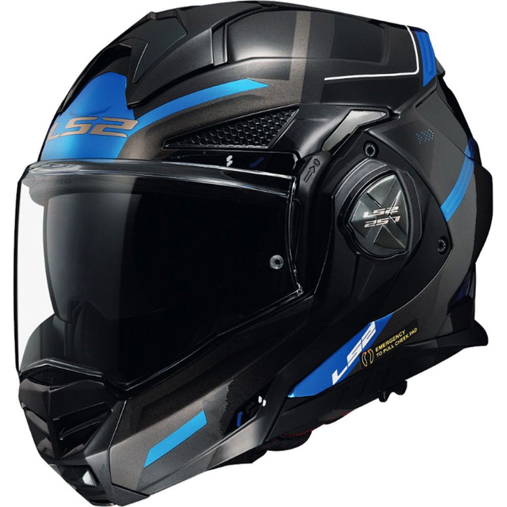 LS2 FF901 Advant X ECE 22.06 Spectrum Black / Titanium Blue