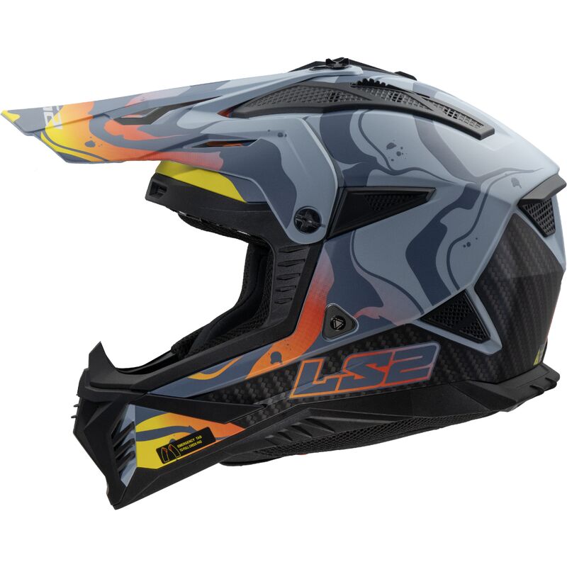 LS2 MX708 Fast 2 ECE 22.06 Wash Matt Dark Grey