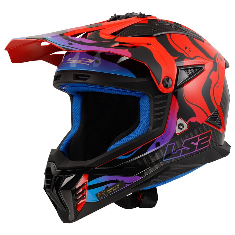 LS2 MX708 Fast 2 ECE 22.06 Wash Red