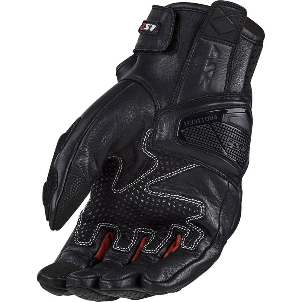 LS2 Spark 2 Leather Gloves Black / Red