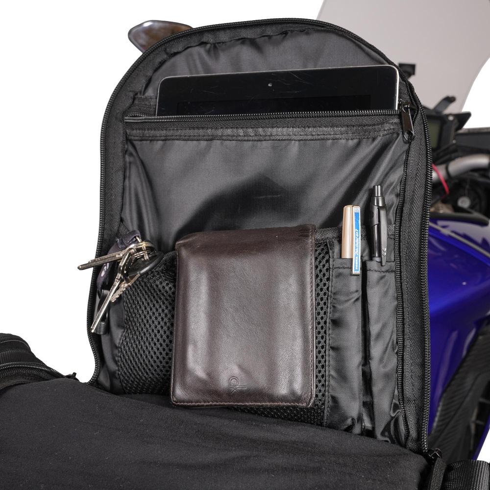 BikeTek Urbano Motorcycle Tail Pack Black