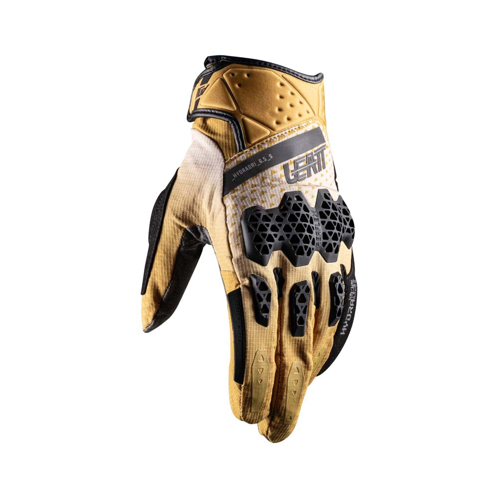 Leatt ADV HydraDri 6.5 Short Textile Gloves Sand Brown - FREE UK Delivery, FREE 365 Day Returns | Moto Central