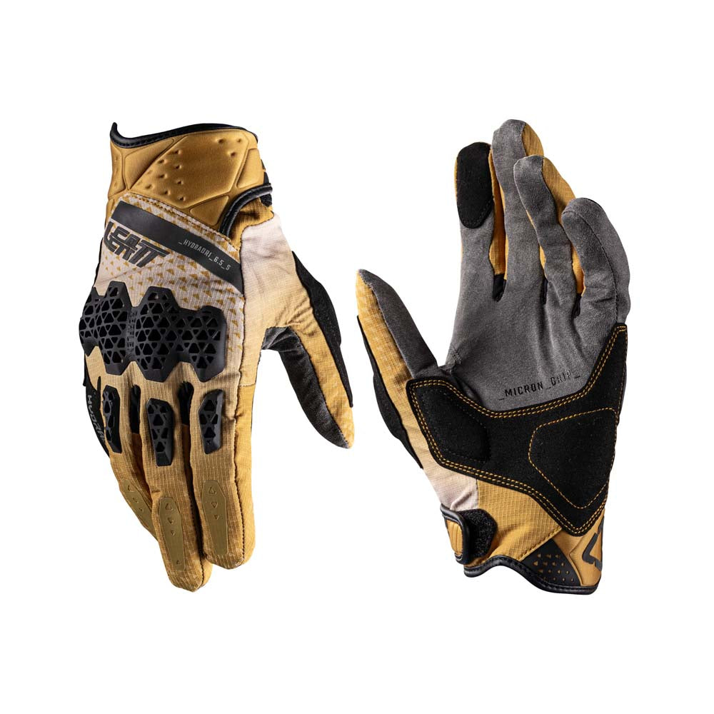 Leatt ADV HydraDri 6.5 Short Textile Gloves Sand Brown - FREE UK Delivery, FREE 365 Day Returns | Moto Central