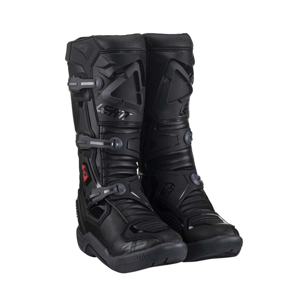 Leatt Moto 3.5 Motocross Boots Stealth Black / Grey