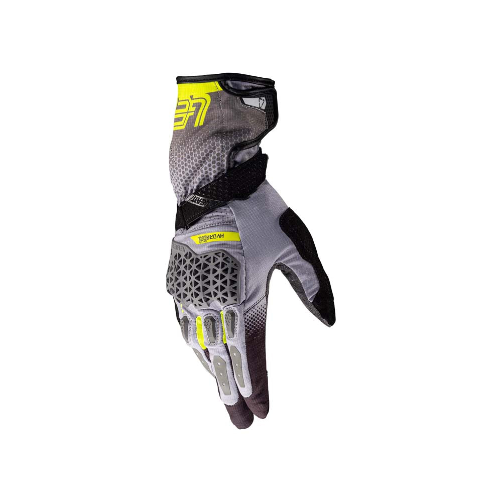 Leatt ADV HydraDri 5.5 Textile Gloves Hi-Viz Yellow - FREE UK Delivery, FREE 365 Day Returns | Moto Central