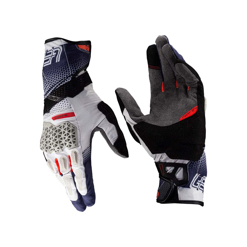 Leatt ADV HydraDri 5.5 Textile Gloves Royal Blue / Red - FREE UK Delivery, FREE 365 Day Returns | Moto Central