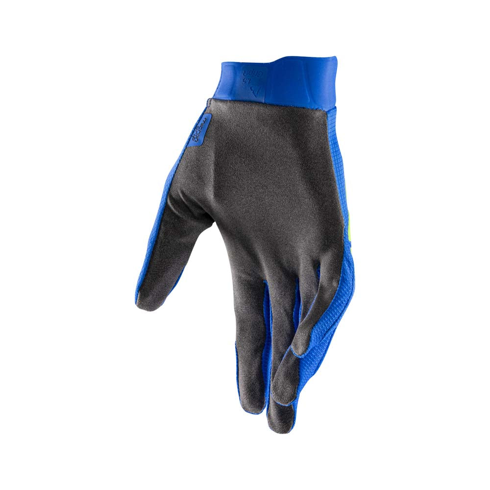 Leatt Moto 1.5 GripR Textile Gloves Blue right palm view