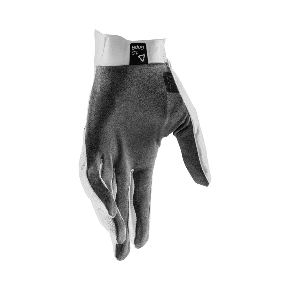 Leatt Moto 1.5 Mini Kids Textile Gloves White - FREE UK Delivery, FREE 365 Day Returns | Moto Central