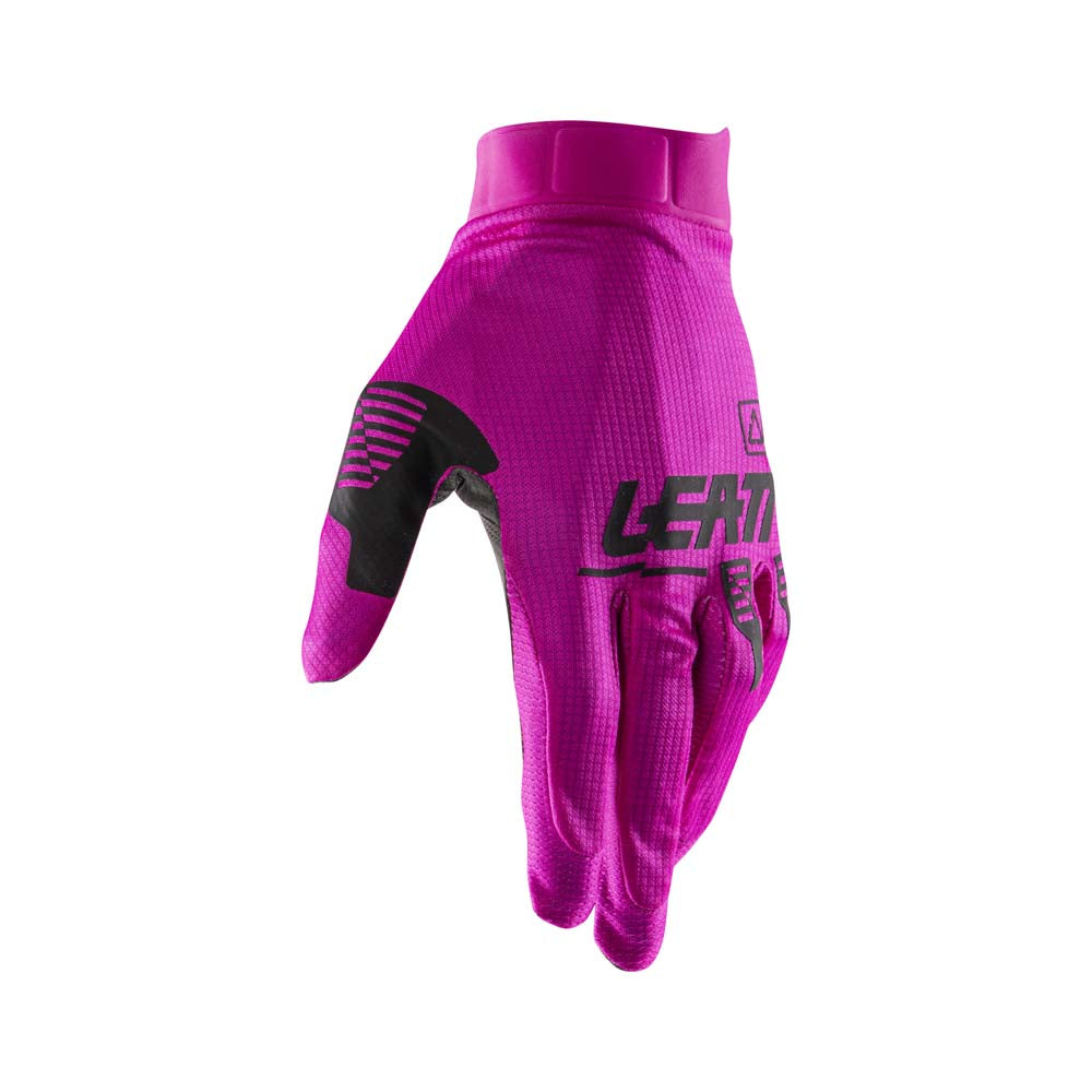Leatt Moto 1.5 GripR Textile Gloves Pink - FREE UK Delivery, FREE 365 Day Returns | Moto Central