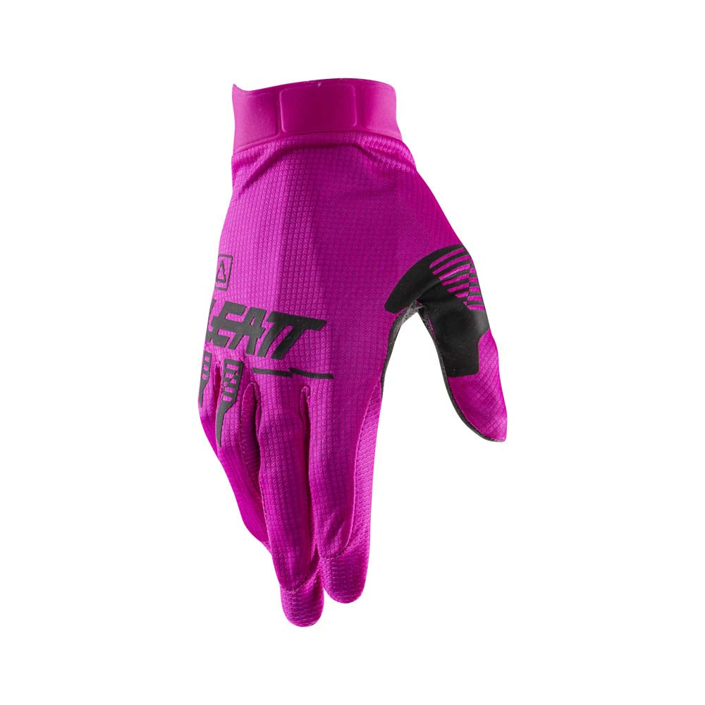 Leatt Moto 1.5 GripR Textile Gloves Pink - FREE UK Delivery, FREE 365 Day Returns | Moto Central