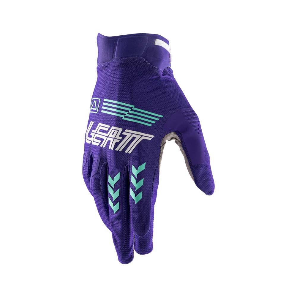 Leatt Moto 2.5 X-Flow Textile Gloves Purple - FREE UK Delivery, FREE 365 Day Returns | Moto Central
