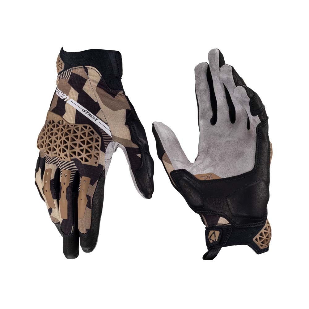 Leatt ADV X-Flow 7.5 Short Textile Gloves Desert Brown