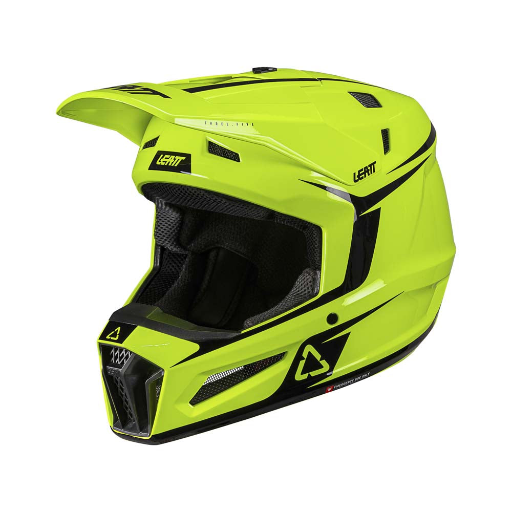 Leatt Moto 3.5 Junior Helmet Kit Neon Yellow