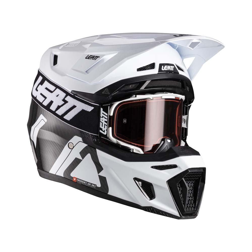 Leatt Moto 9.5 Helmet Kit Carbon / White