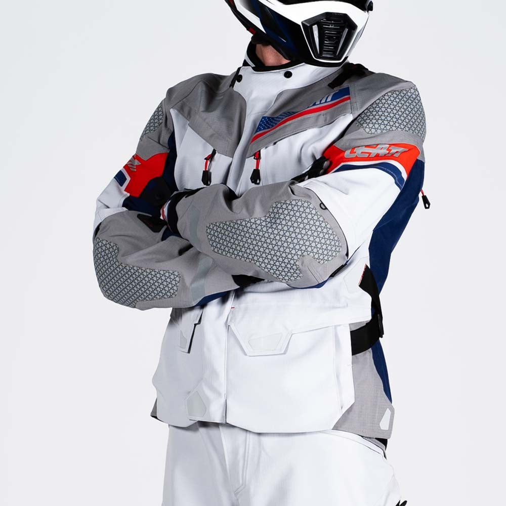Leatt ADV DriTour 7.5 Textile Jacket Royal Blue / Red