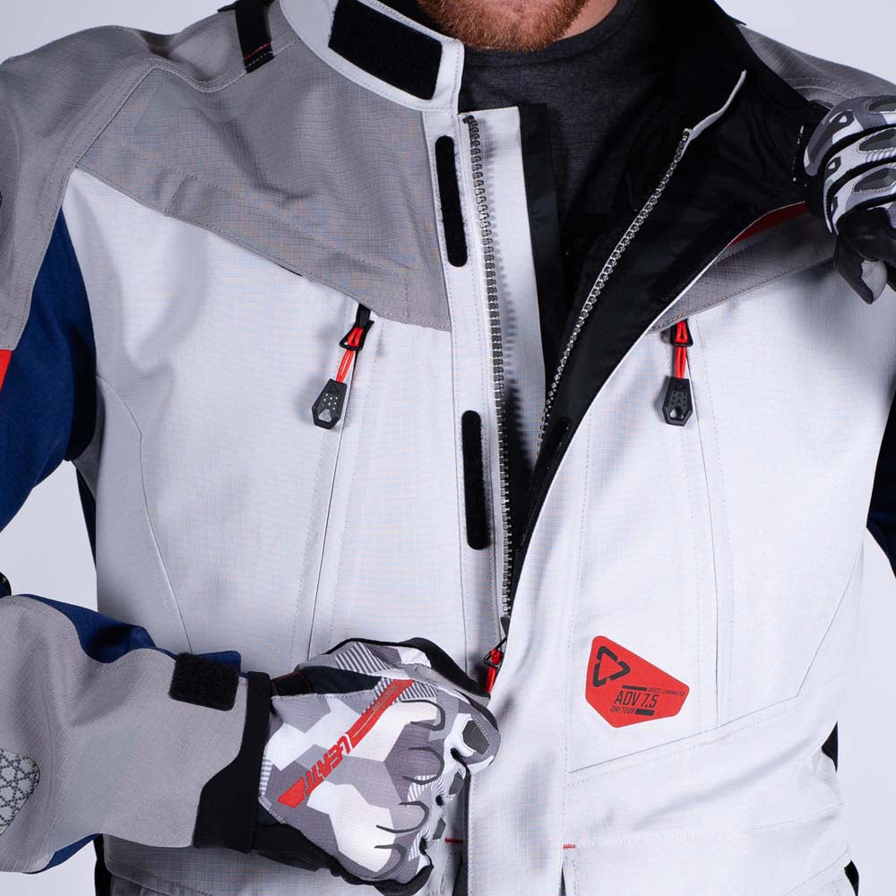 Leatt ADV DriTour 7.5 Textile Jacket Royal Blue / Red