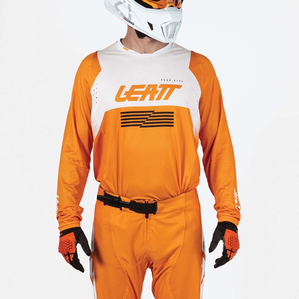 Leatt Moto 4.5 Lite Jersey Orange - FREE UK Shipping, FREE 365 Day Returns | Moto Central