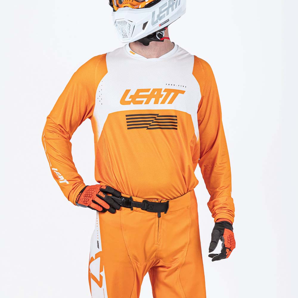 Leatt Moto 4.5 Lite Jersey Orange - FREE UK Shipping, FREE 365 Day Returns | Moto Central