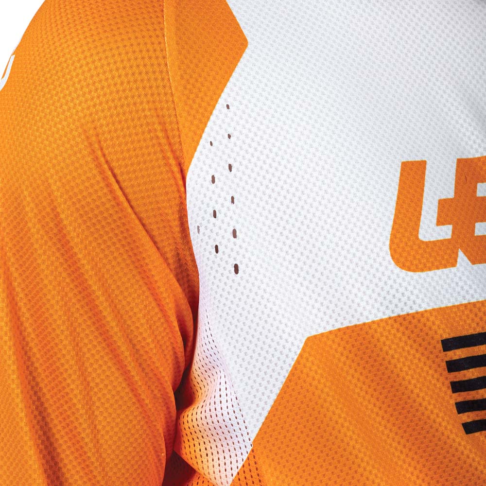 Leatt Moto 4.5 Lite Jersey Orange - FREE UK Shipping, FREE 365 Day Returns | Moto Central