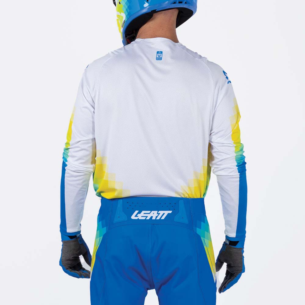 Leatt Moto 4.5 Lite Jersey Pixel Blue - FREE UK Shipping, FREE 365 Day Returns | Moto Central