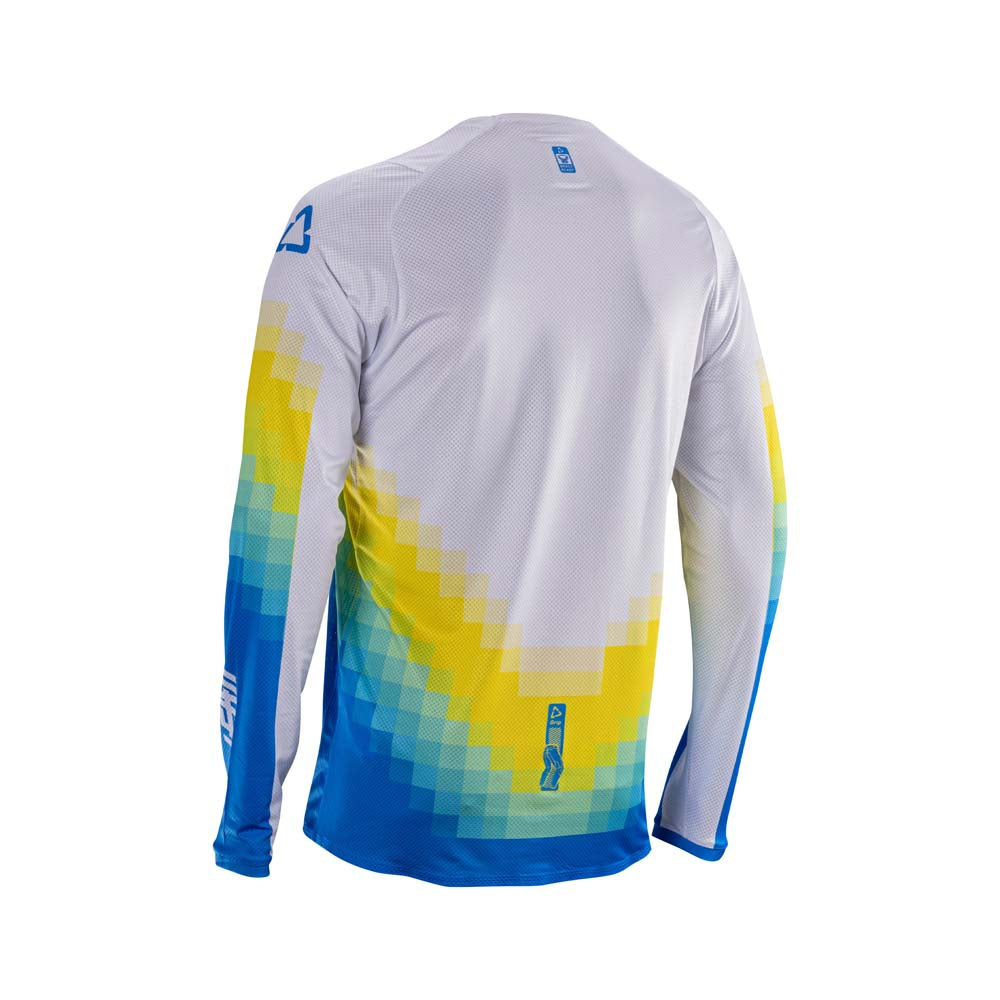 Leatt Moto 4.5 Lite Jersey Pixel Blue - FREE UK Shipping, FREE 365 Day Returns | Moto Central